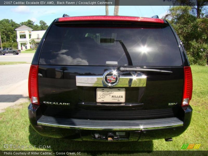 Black Raven / Cocoa/Light Cashmere 2007 Cadillac Escalade ESV AWD