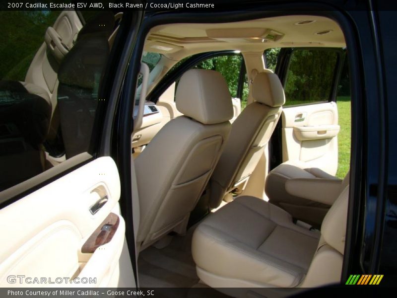 Black Raven / Cocoa/Light Cashmere 2007 Cadillac Escalade ESV AWD
