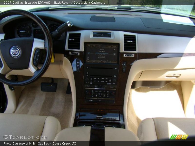 Black Raven / Cocoa/Light Cashmere 2007 Cadillac Escalade ESV AWD
