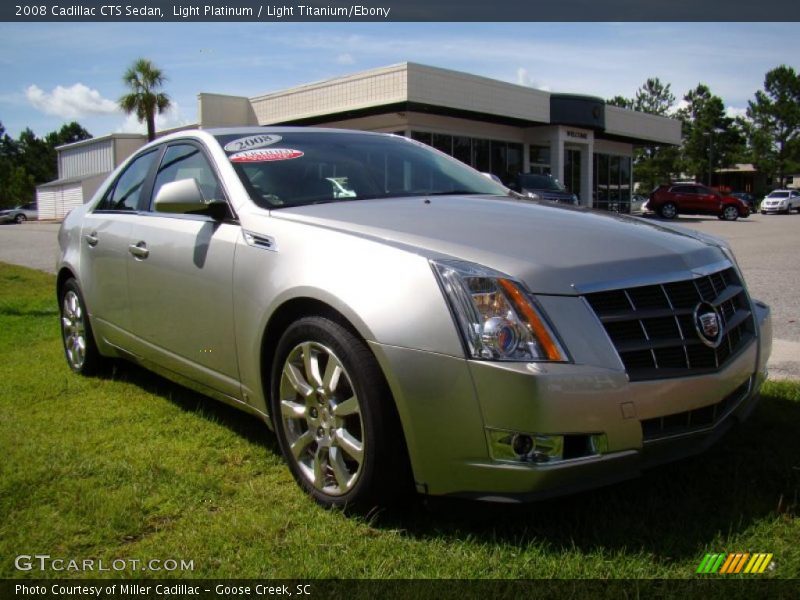 Light Platinum / Light Titanium/Ebony 2008 Cadillac CTS Sedan