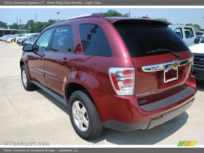 Deep Ruby Red Metallic / Light Gray 2009 Chevrolet Equinox LT