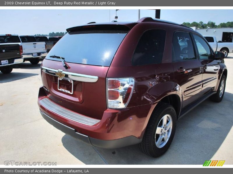 Deep Ruby Red Metallic / Light Gray 2009 Chevrolet Equinox LT