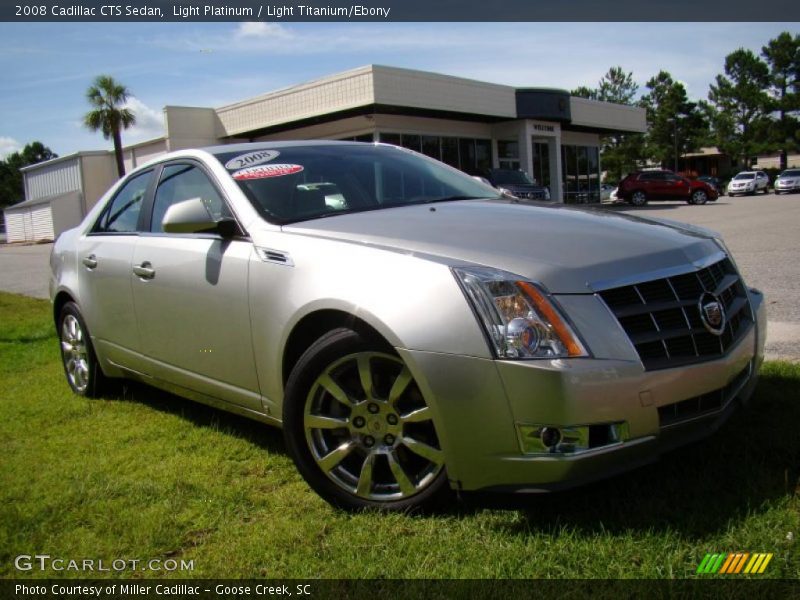 Light Platinum / Light Titanium/Ebony 2008 Cadillac CTS Sedan