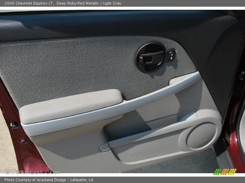 Deep Ruby Red Metallic / Light Gray 2009 Chevrolet Equinox LT