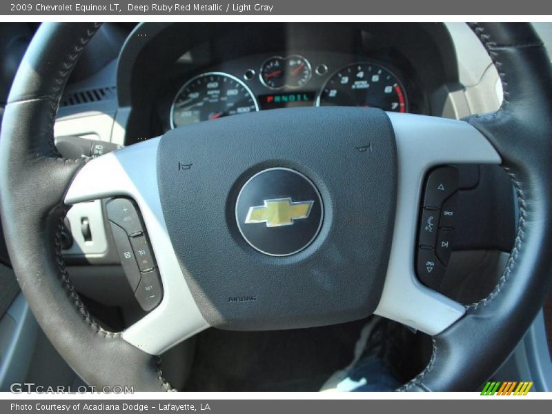 Deep Ruby Red Metallic / Light Gray 2009 Chevrolet Equinox LT