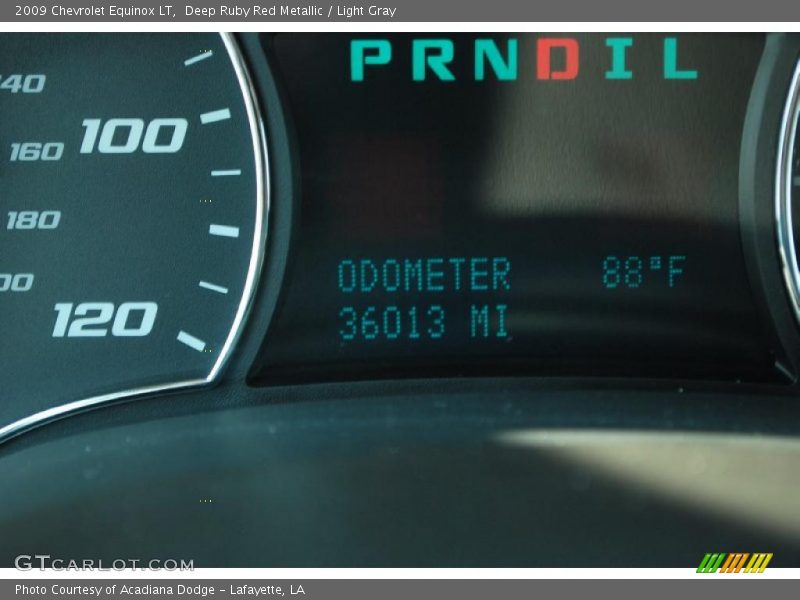 Deep Ruby Red Metallic / Light Gray 2009 Chevrolet Equinox LT