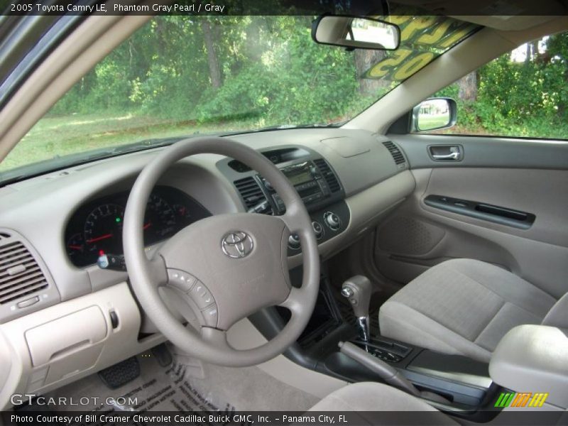 Phantom Gray Pearl / Gray 2005 Toyota Camry LE