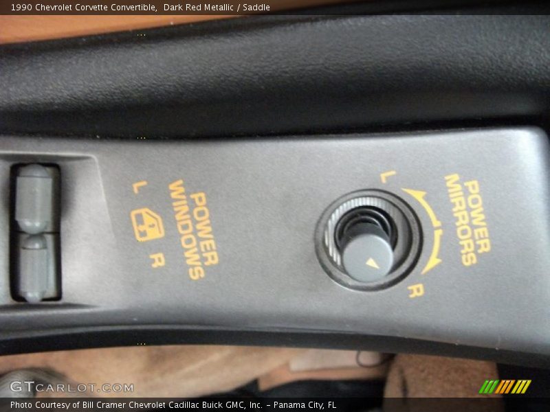 Dark Red Metallic / Saddle 1990 Chevrolet Corvette Convertible
