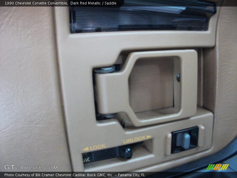 Dark Red Metallic / Saddle 1990 Chevrolet Corvette Convertible