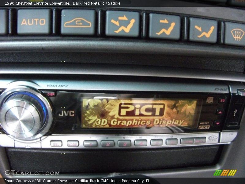 Dark Red Metallic / Saddle 1990 Chevrolet Corvette Convertible
