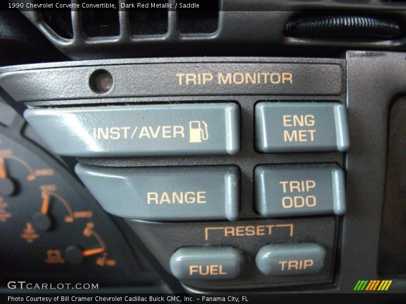 Dark Red Metallic / Saddle 1990 Chevrolet Corvette Convertible