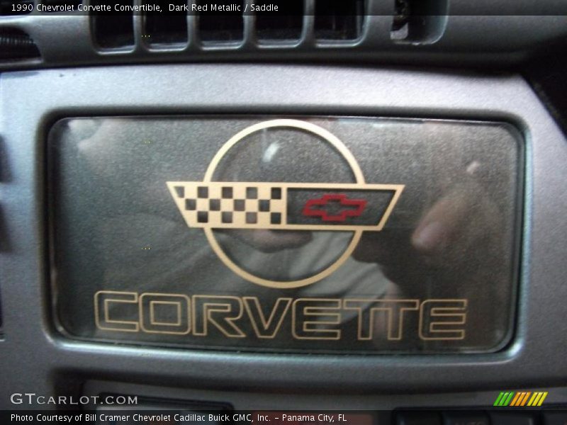 Dark Red Metallic / Saddle 1990 Chevrolet Corvette Convertible