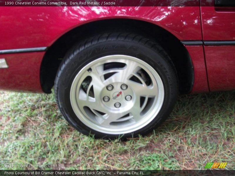 Dark Red Metallic / Saddle 1990 Chevrolet Corvette Convertible