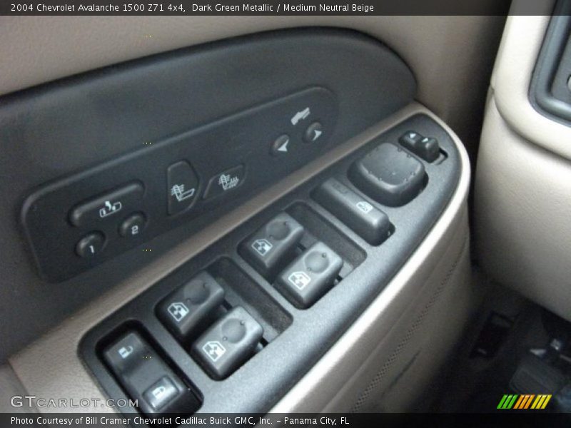 Dark Green Metallic / Medium Neutral Beige 2004 Chevrolet Avalanche 1500 Z71 4x4
