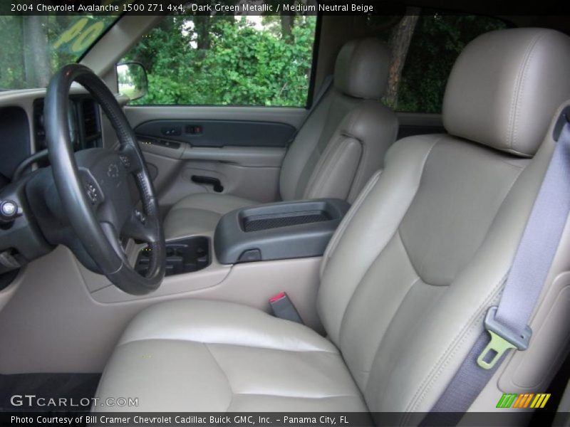 Dark Green Metallic / Medium Neutral Beige 2004 Chevrolet Avalanche 1500 Z71 4x4