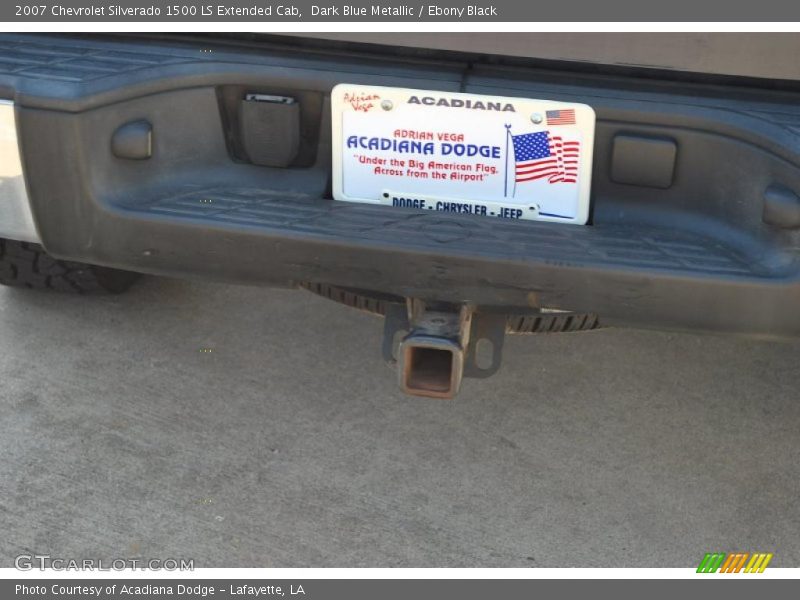 Dark Blue Metallic / Ebony Black 2007 Chevrolet Silverado 1500 LS Extended Cab