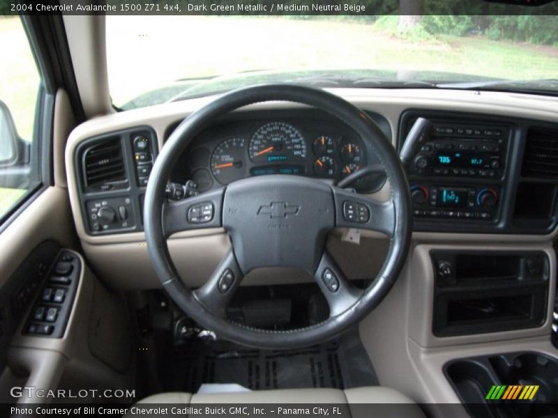 Dark Green Metallic / Medium Neutral Beige 2004 Chevrolet Avalanche 1500 Z71 4x4
