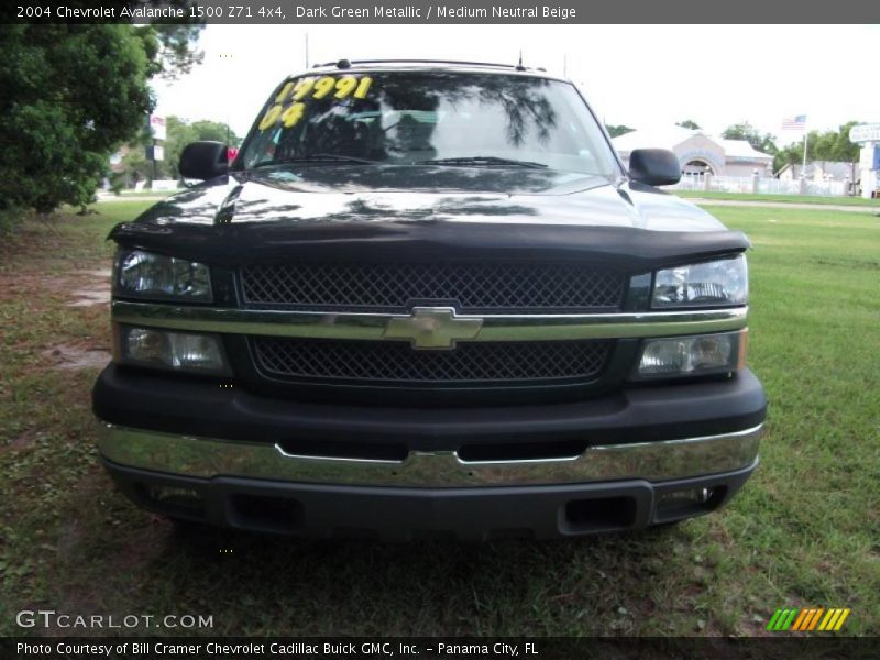 Dark Green Metallic / Medium Neutral Beige 2004 Chevrolet Avalanche 1500 Z71 4x4