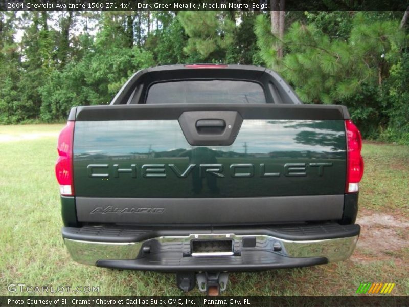Dark Green Metallic / Medium Neutral Beige 2004 Chevrolet Avalanche 1500 Z71 4x4
