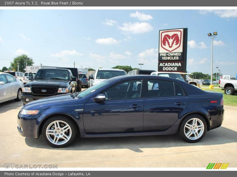 Royal Blue Pearl / Ebony 2007 Acura TL 3.2