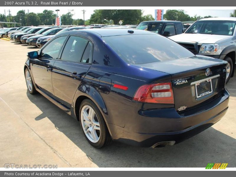 Royal Blue Pearl / Ebony 2007 Acura TL 3.2