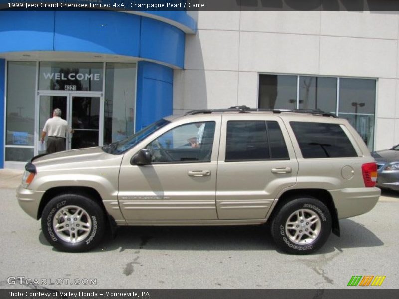 Champagne Pearl / Camel 1999 Jeep Grand Cherokee Limited 4x4