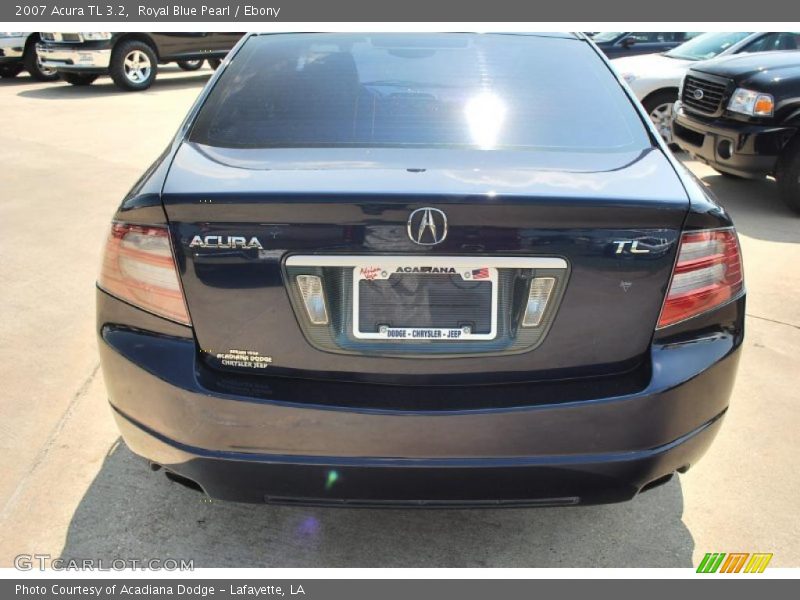 Royal Blue Pearl / Ebony 2007 Acura TL 3.2