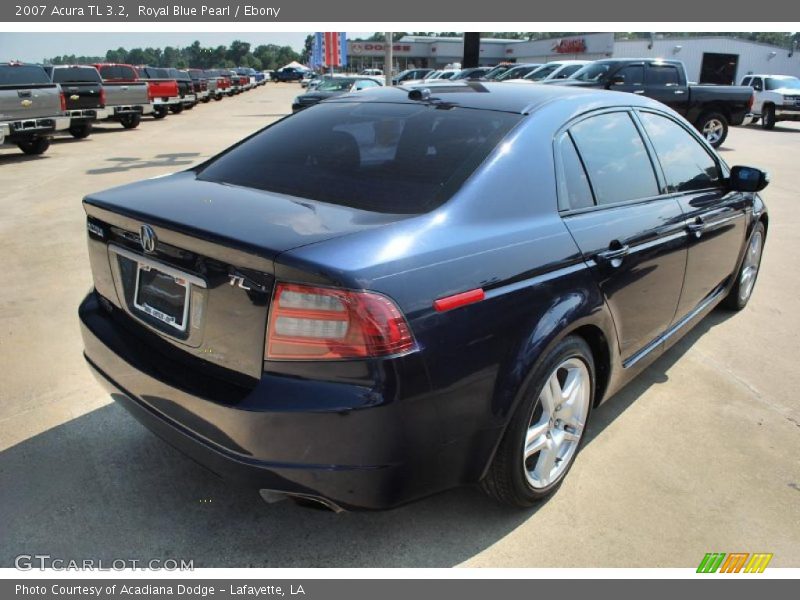 Royal Blue Pearl / Ebony 2007 Acura TL 3.2