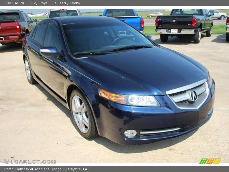Royal Blue Pearl / Ebony 2007 Acura TL 3.2