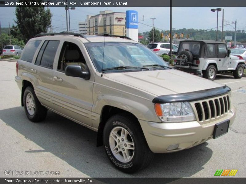 Champagne Pearl / Camel 1999 Jeep Grand Cherokee Limited 4x4