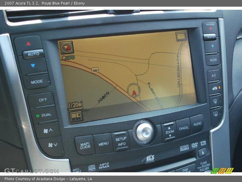 Royal Blue Pearl / Ebony 2007 Acura TL 3.2