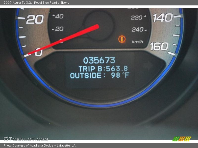 Royal Blue Pearl / Ebony 2007 Acura TL 3.2