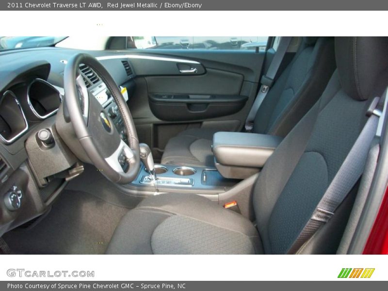Red Jewel Metallic / Ebony/Ebony 2011 Chevrolet Traverse LT AWD