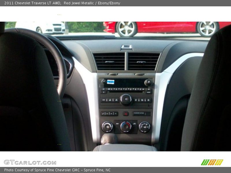 Red Jewel Metallic / Ebony/Ebony 2011 Chevrolet Traverse LT AWD