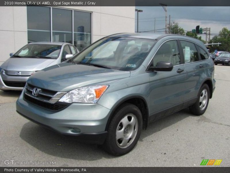 Opal Sage Metallic / Gray 2010 Honda CR-V LX AWD