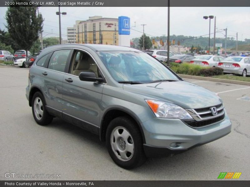 Opal Sage Metallic / Gray 2010 Honda CR-V LX AWD