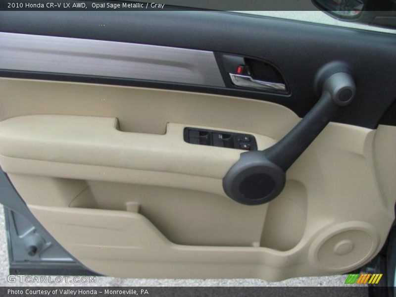 Opal Sage Metallic / Gray 2010 Honda CR-V LX AWD