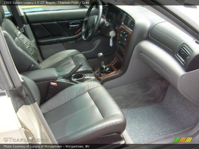 Titanium Pearl / Gray 2003 Subaru Legacy 2.5 GT Wagon