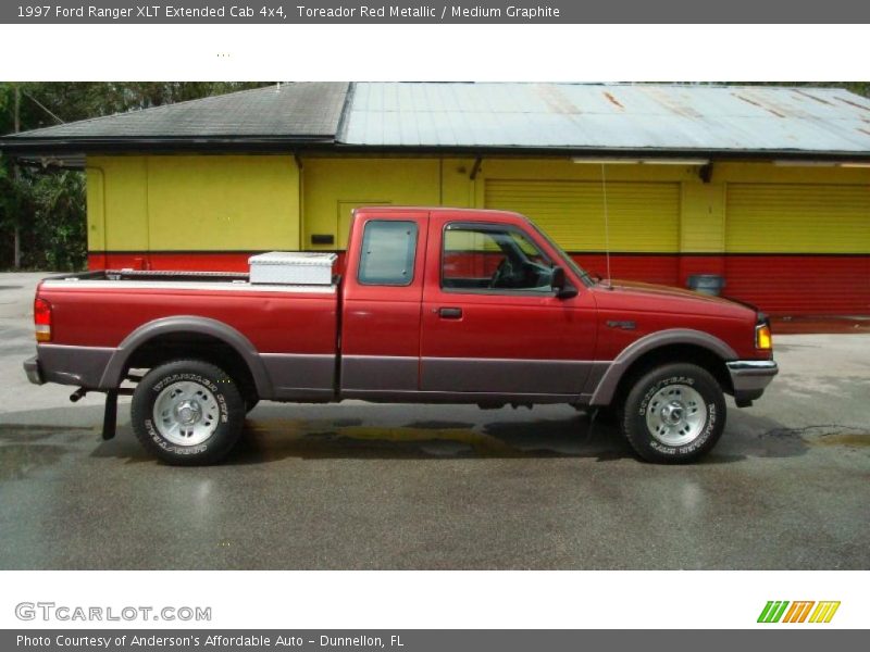 Toreador Red Metallic / Medium Graphite 1997 Ford Ranger XLT Extended Cab 4x4