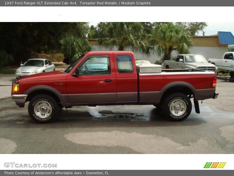 Toreador Red Metallic / Medium Graphite 1997 Ford Ranger XLT Extended Cab 4x4