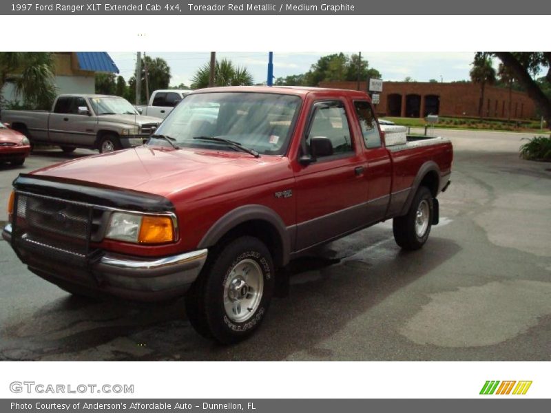 Toreador Red Metallic / Medium Graphite 1997 Ford Ranger XLT Extended Cab 4x4