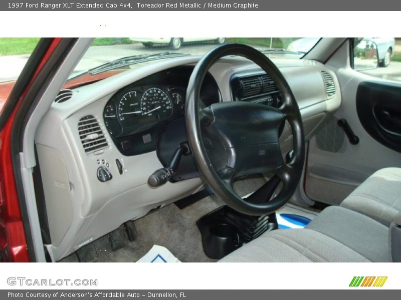 Toreador Red Metallic / Medium Graphite 1997 Ford Ranger XLT Extended Cab 4x4