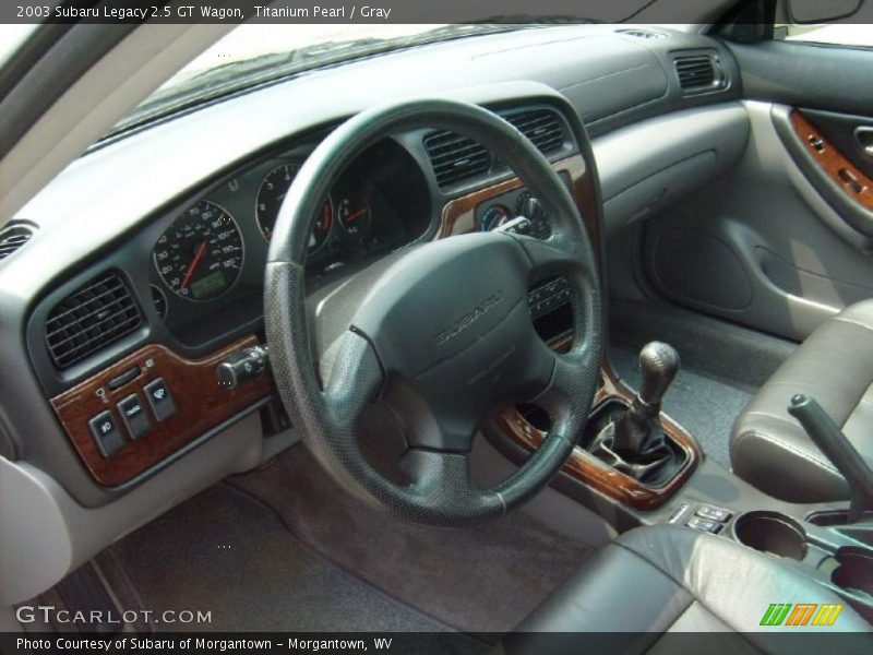 Titanium Pearl / Gray 2003 Subaru Legacy 2.5 GT Wagon