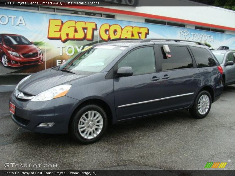 Slate Metallic / Stone 2010 Toyota Sienna Limited AWD