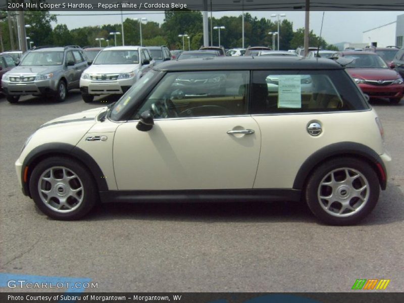 Pepper White / Cordoba Beige 2004 Mini Cooper S Hardtop
