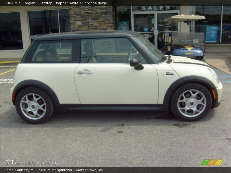 Pepper White / Cordoba Beige 2004 Mini Cooper S Hardtop