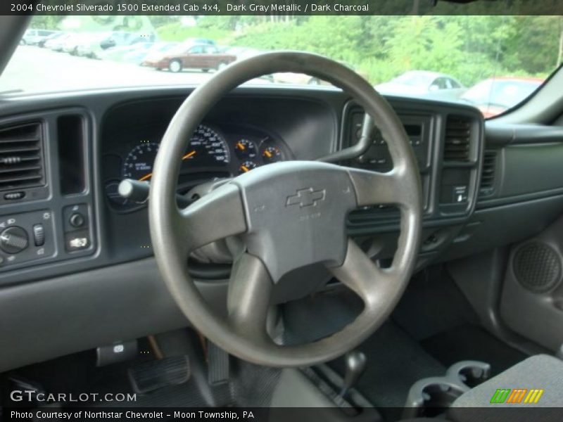 Dark Gray Metallic / Dark Charcoal 2004 Chevrolet Silverado 1500 Extended Cab 4x4