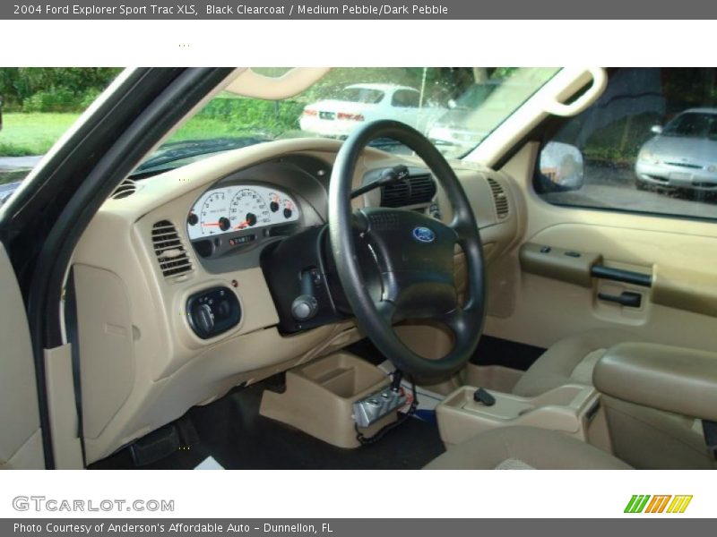Black Clearcoat / Medium Pebble/Dark Pebble 2004 Ford Explorer Sport Trac XLS