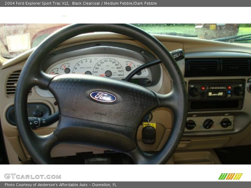 Black Clearcoat / Medium Pebble/Dark Pebble 2004 Ford Explorer Sport Trac XLS