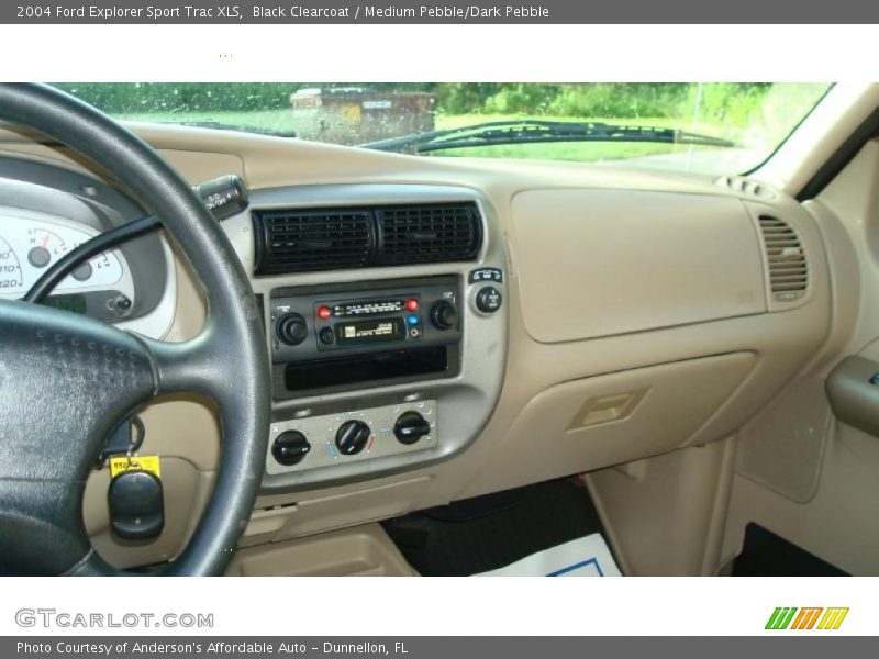 Black Clearcoat / Medium Pebble/Dark Pebble 2004 Ford Explorer Sport Trac XLS